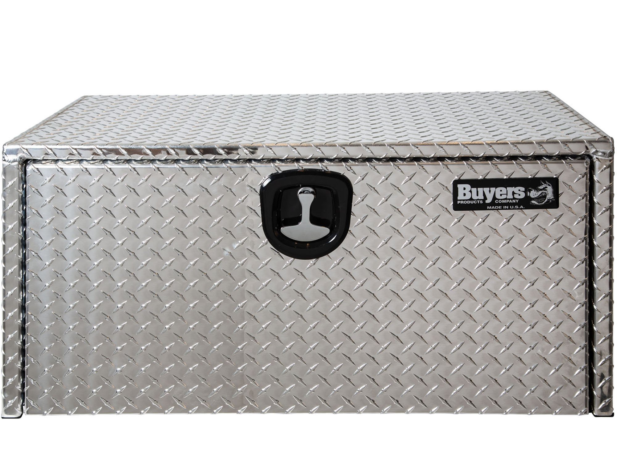 Buyers Products Diamond Tread Aluminum Underbody Truck Box w/ T-Handle Latch (18x18x24 Inch)