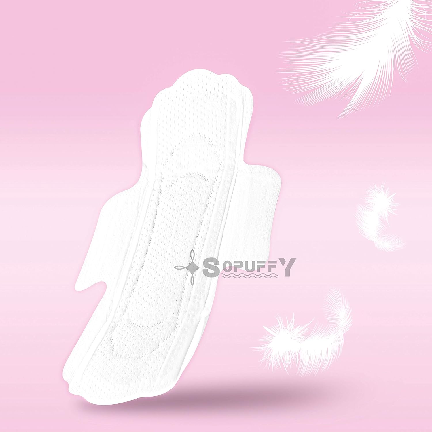 Sopuffy New Technology Fiber Regular Pads, Ultra Thin Sanitary Napkins with Wings, 14 Count (Pack of 1): Health & Personal Care