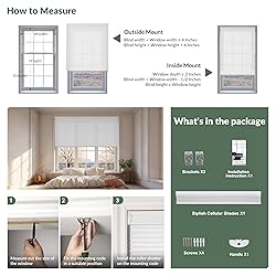 Boolegon Light Filtering Cellular Shades Cordless