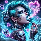 Xylogist Diamond Art Kits for Adults, Gothic Diamond Painting Kits 14x14in | 5D Skull Diamonds Painting Kit, DIY Full Round Drill Gem Art Crafts, Home Wall Decor Gifts