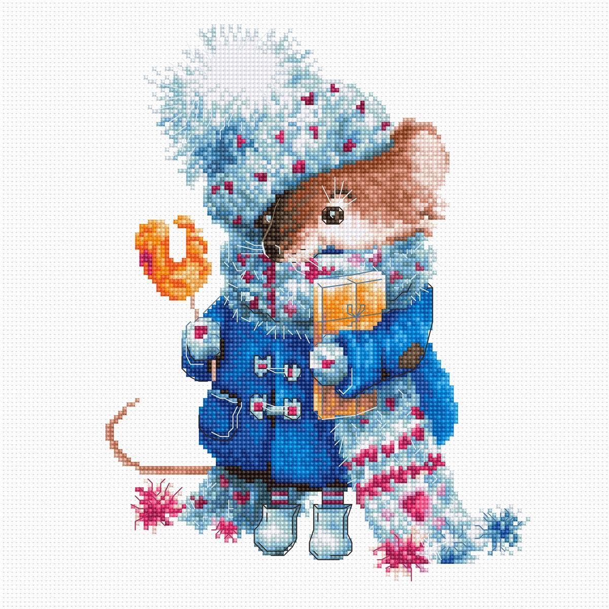 Luca-S B1168 Cross Stitch Set, Multi-Colour, 23 x 30 cm