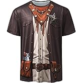 SightYoung Men Mardi Gras Shirts,Pirate T-Shirt Men,Funny Bavarian Oktoberfest 3D Printed Graphic T-Shirt