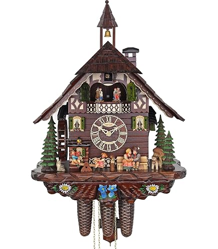 Amazon.com: Anton Schneider Cuckoo Clock 8T 90/9 : Home & Kitchen