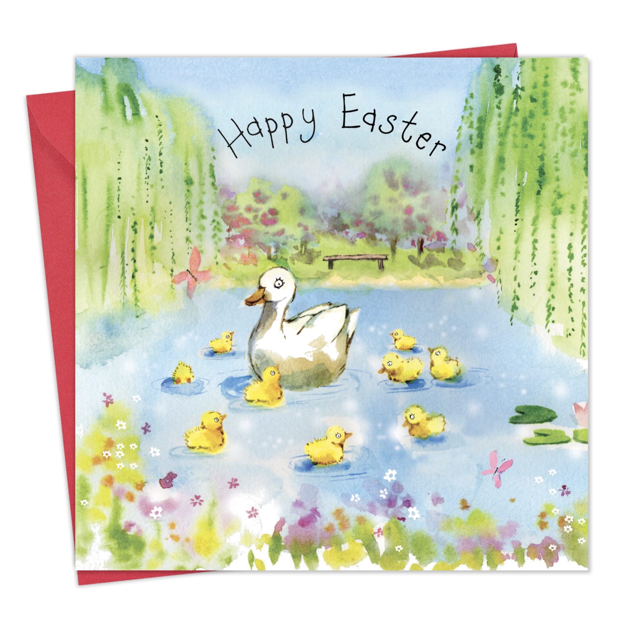Twizler Easter Card Ducks - Easter Sunday Card for Her or Him - Wife Husband - Mum Dad - Granddaughter Grandson
