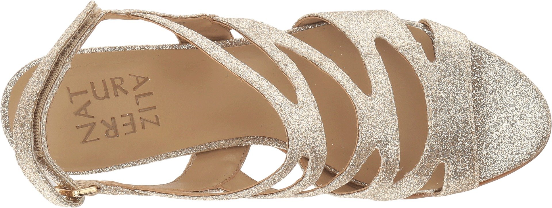 Naturalizer Womens Dianna Open Toe Casual Strappy, Gold Glitter, Size 7.5 - Image 3