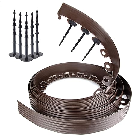 Para Bancal marrón 10 m Largo 6 cm de alto Cercado Chris Pol Sistema