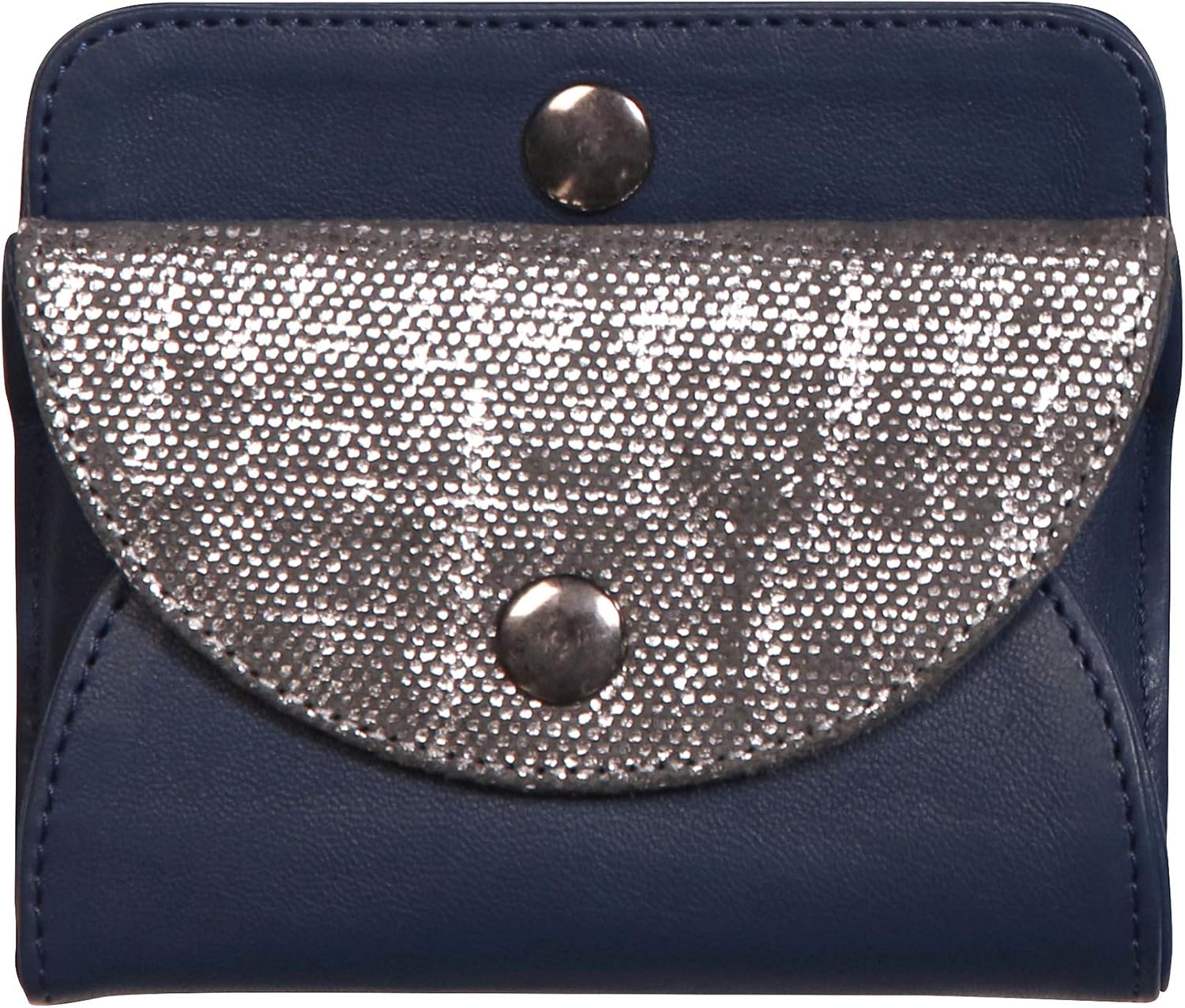 Clairefontaine 410082C, One Wallet made of Genuine Lambskin Leather, Dimensions: 11.5x9.5x1.5 cm