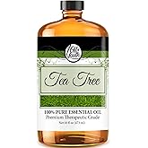 Oil of Youth Tea Tree Essential Oil 16oz Bulk – Pure Therapeutic Grade for Aromatherapy, Diffuser, Skin Therapy, and Cleaning
