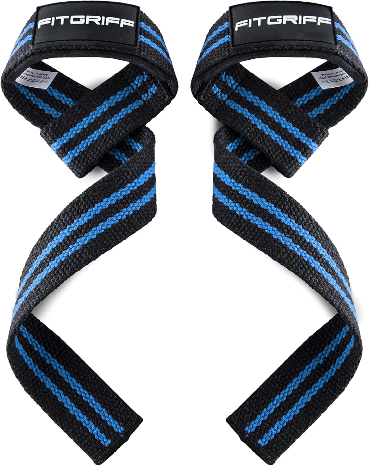 Fitgriff® Straps Powerlifting, Levantamiento de Pesas, Agarres para Gym