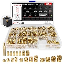 ZWMSSLL M4M6M8 Threaded Inserts-228 Pcs Assortment