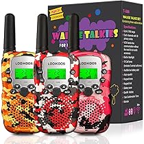Amazon.com: LOOIKOOS Walkie Talkies for Kids, 3 KMs Long