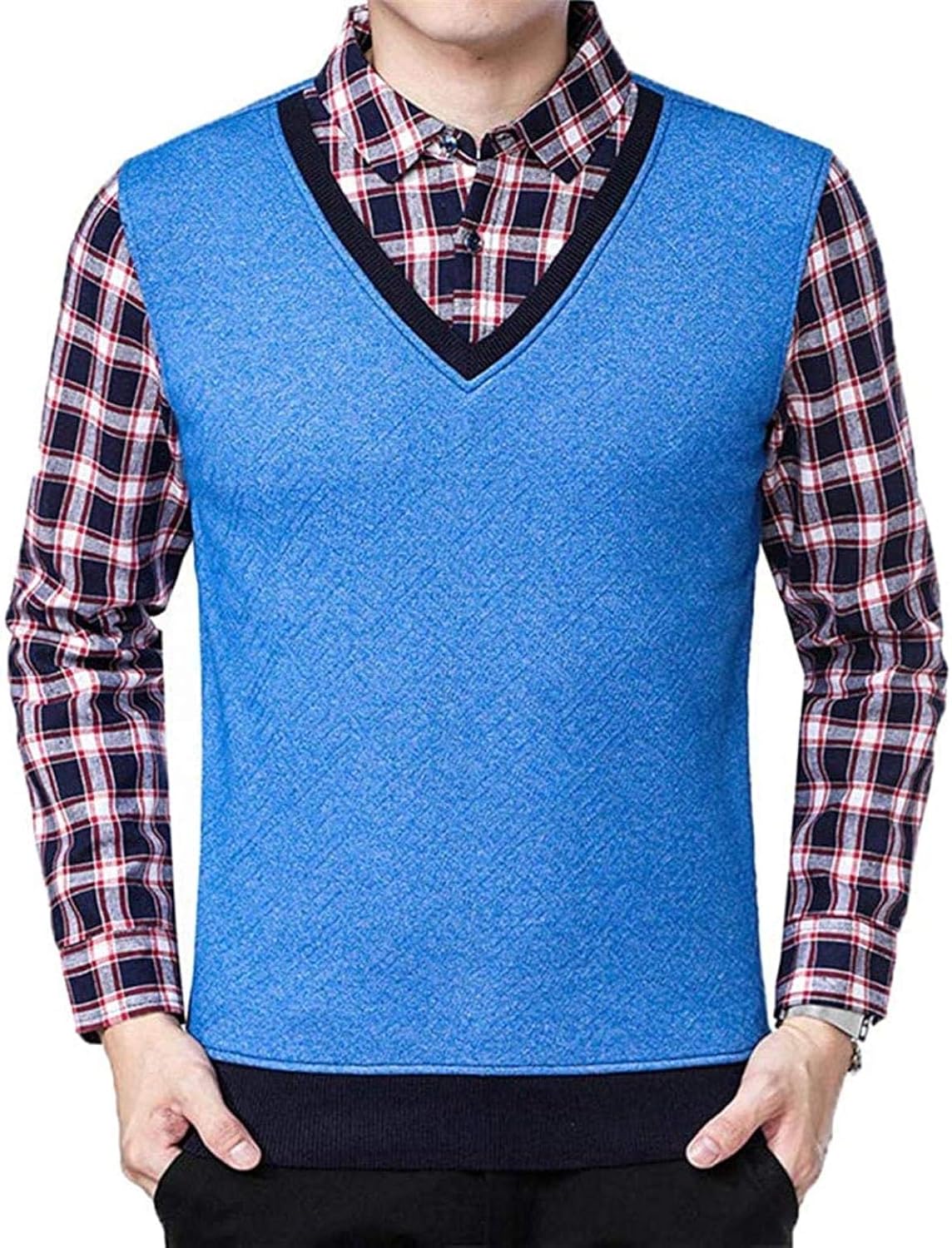 Men Sleeveless Sweater Vest Male Autumn Spring Knitted Vest