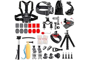 Lifelimit 62 in one Accessories Starter Kit Compatible with Gopro Hero 13/12/11/10/9/8/Max/7/6/Fusion/5/Session 4/3/2/HD Black White Silver DJI AKASO APEMAN Campark SJCAM Action Camera