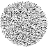 DECYOOL Small Silver Spacer Beads - 1200pcs, 4mm Smooth Round Beads for Jewelry Making, Ideal for Bracelets