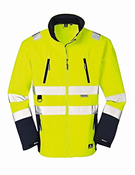 4Protect 20-003476-XXL 4 Protect Warnschutz Softshelljacke PITTSBURGH 3476 Wetterschutzjacke XXL gelb/blau