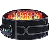 Heating Pad for Back, Cordless Lower Back Massager with Heat, Electric Heating Pad Wrap for Period Cramps Lower Back Neck Shoulders, 3 Heating Levels & 3 Massage Modes, Birthday Gifts for Women Men