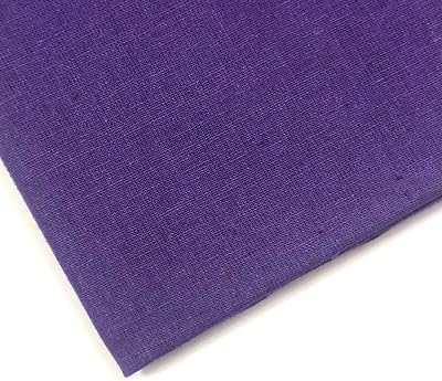M & J Plain Purple Cotton Fabric 60in Wide 100% Cotton 1 Metre