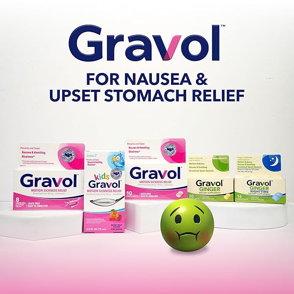 GRAVOL MOTION SICKNESS RELIEF AND NAUSEA PREVENTION, 50 MG COATED TABLETS, 10 CT.