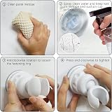 sunivaca Shower Head Holder Suction Cup 360 Rotation Adjustable Wall Mount No view 5