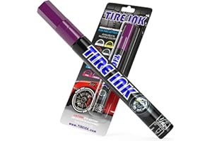 Tire Ink Purple Color Tire Paint Pen - Waterproof Permanent Paint pens for Car wheel Lettering | Car Wash Safe and Durable | Made in Japan (Pack of 1)