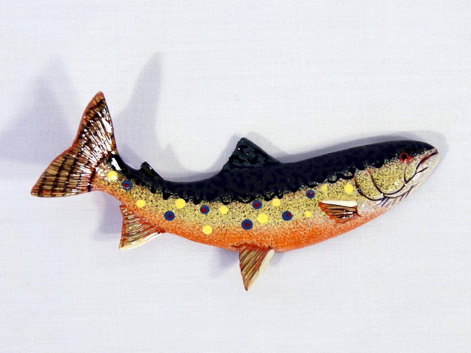 LX Pintado a Mano Assorted Brook Trout Trucha Arco Iris Peces imán ...