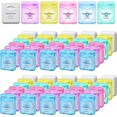 60 Pack Dental Floss Bulk Mint Flavored Floss Travel Oral Care Dental Floss for Teeth and Gum Protection, Each 164 ft/ 50 Met
