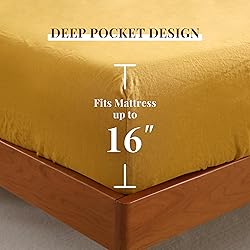 100% Pure French Linen Fitted Sheet Set 1 Fitted
