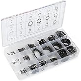 NEIKO 50458A Snap Ring Shop Assortment | 300 Piece Retaining Ring Set | 18 Sizes (1/8" - 1-1/4") | Heat-Treated Hardened Stee