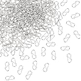 UNICRAFTALE 200pcs S-Hook Clasp 304 Stainless Steel Hook Clasps 12mm Long S Hooks Clasps Necklace Clasp Connectors S-Shaped Hook for Necklace Jewelry Making