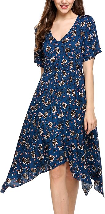 casual handkerchief dress