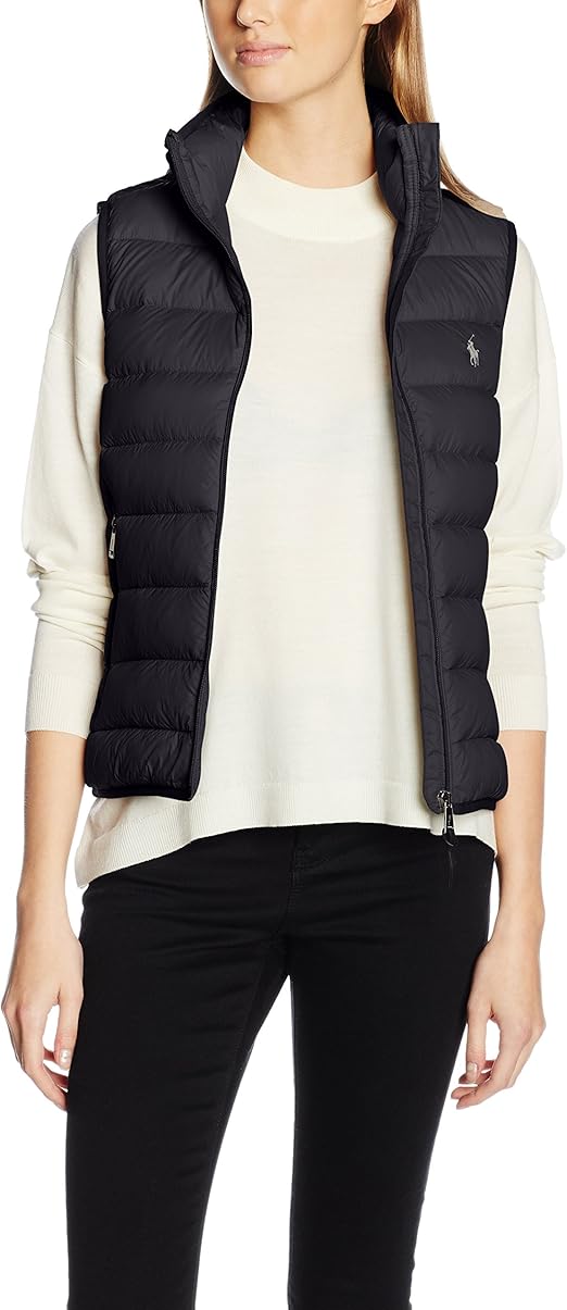 POLO RALPH LAUREN Women's V32 WSW Vest Gilet, Black (Polo Black A1P44