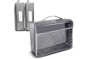 IAMRU Toy Storage Bag, On the Go Toy Storage Organizer, Car Toy Organization Bags, Lego Travel Bag, Activity Bags for kids, Traveling Carrying Case, Storage Organizer (Large 3 pc Grey Bags)