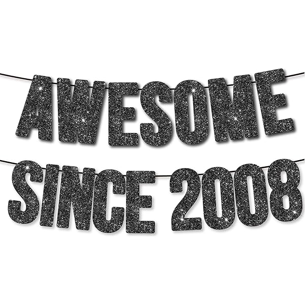 17th Birthday Decoration Kit - 40ft Silver Black Gold Foil Swirl Streamers, "I'm Seventeen" Hat, Star Ornaments & Party Supplies