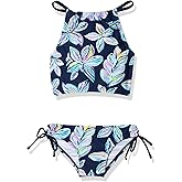 Kanu Surf Girls Daisy UPF 50 Beach Sport Halter Tankini 2-Piece Swimsuit