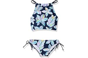 Kanu Surf Girls Daisy UPF 50 Beach Sport Halter Tankini 2-Piece Swimsuit