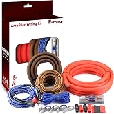 0 Gauge Amp Wiring kit,3000W Amp Wiring with Fuse &amp; RCA for Car Audio | Complete 17ft 0 AWG Power Cable kit with 100A fuse &amp; OFC Ground,Prevents Distortion for 3000W Subwoofers DIY Easy Install