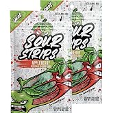 SOUR STRIPS Flavored Sour Candy Strips, Deliciously Sour Chewy Candy Belts, Vegetarian Candies, 2 Pack (Appleberry (2 pack))