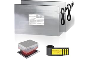 JIANBENKJ RV Tank Heater Pad 120V,12"x18" 2PCS RV Holding Tank Heater Pad with Automatic Thermostat for Camper/Trailer/Marine/Motorhome,Use with Up to 50 Gallon Fresh Grey Water Black Water