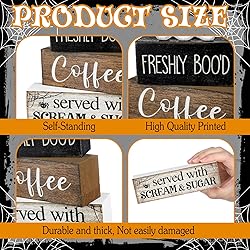 Lineshading 4 Pcs Halloween Table Decor Coffee