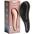 Lily England Detangler Brush for Curly Hair, Thick, Straight & Natural Hair - Gentle Detangling Hair Brush for Women, Kids & Toddlers with Flexible Bristles - Hairbrush for Wet & Dry Hair, Rose Gold
