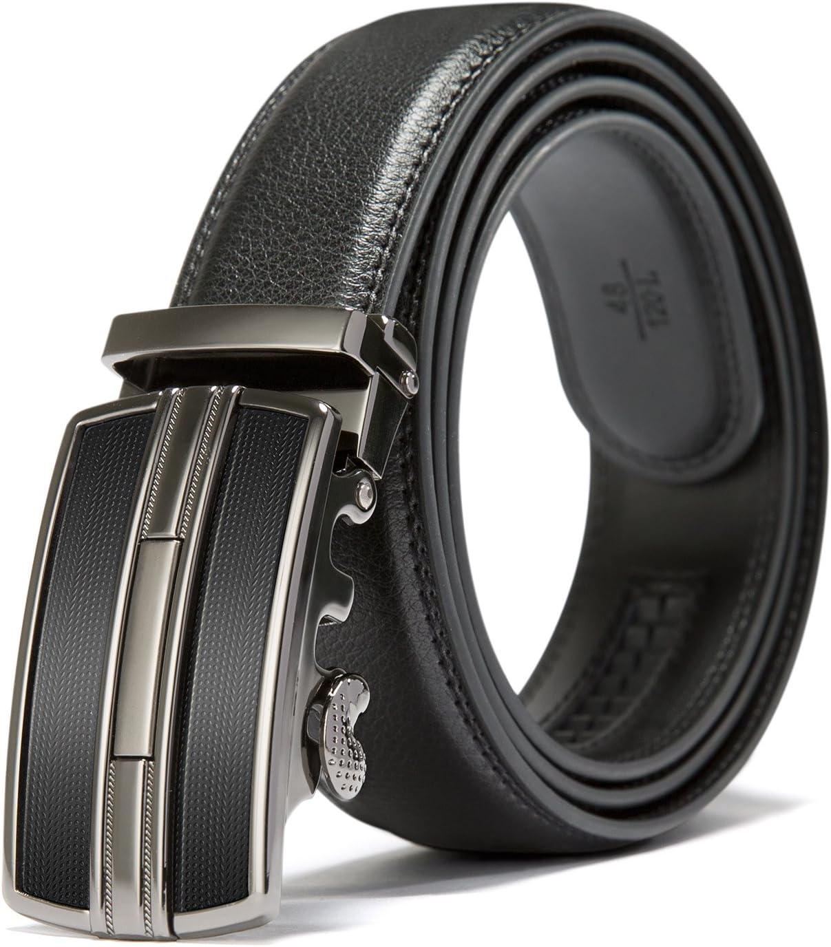 HYHZ Automatic Genuine Leather Belt Men With Zinc Alloy Buckle (Buckle No.2)
