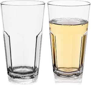clear drinking glasses plastic