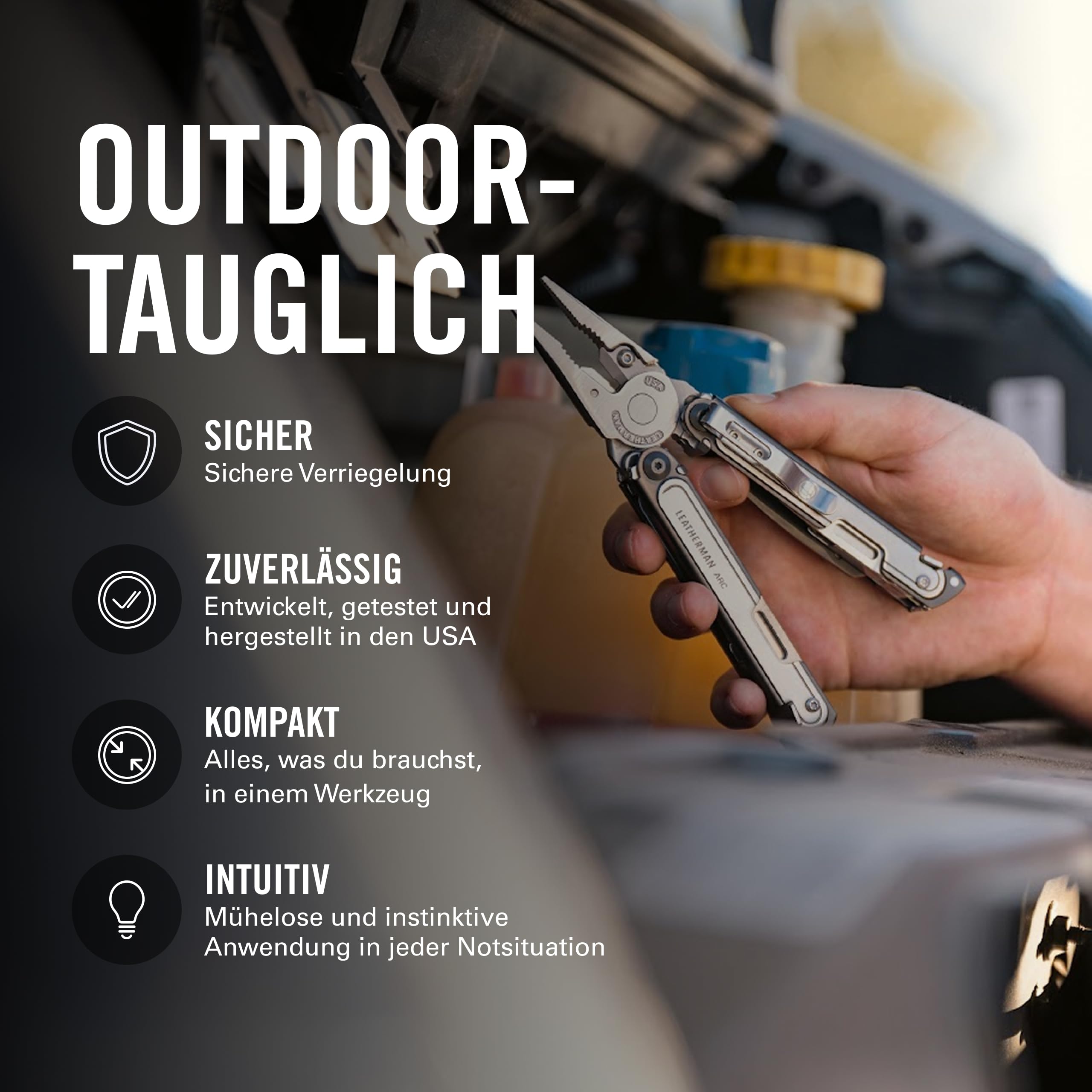 Leatherman ARC Multi-Tool - 20 Outdoor-Tools mit MagnaCut-Stahlklinge und Bit-Set 4