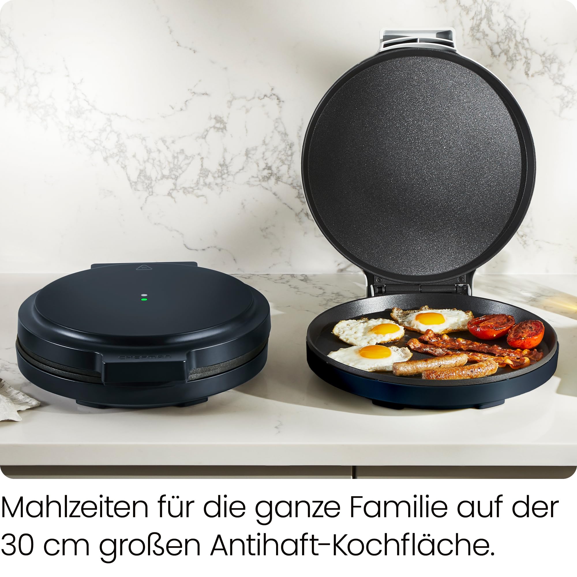 Chefman Everything Maker, 30 cm Pizzaofen mit Antihaft-Kochplatten 3