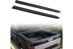 KEWISAUTO Bed Side Rail Cap Cover for 2015-2020 Ford F-150 with 5'5" Bed, Black Truck Right & Left Side Bed Rail Molding Cap Protector for Ford F150 2015-2020 Accessories