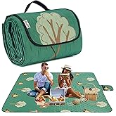 BGJOY Large Beach Blanket Waterproof Sandproof Picnic Blankets Outdoor Blanket Foldable Beach Mat Sandfree with Carry Strap Lightweight Beach Blankets fit 2-4 Adults for Beach Camping Grass Lawn Park