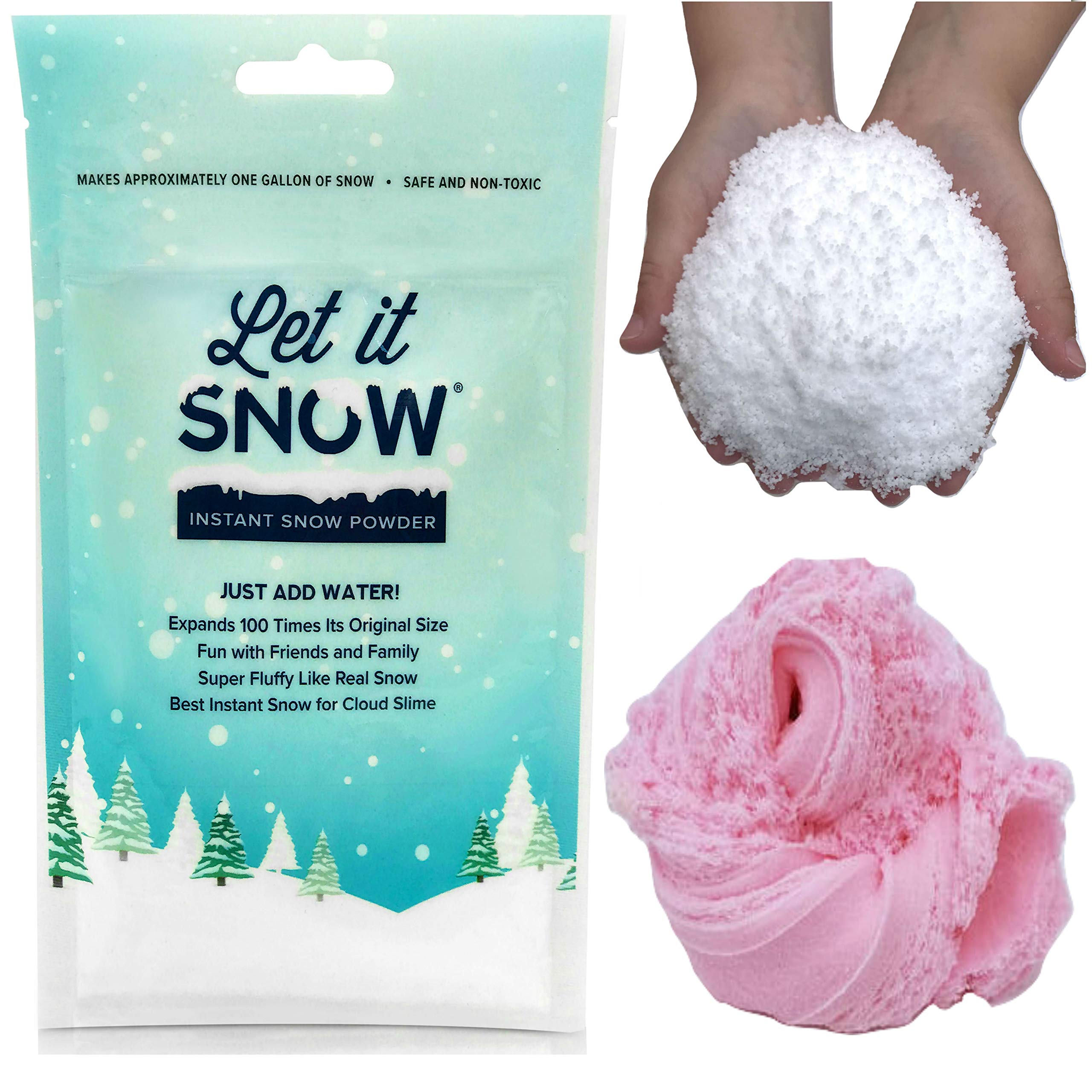 Let it Snow Instant Snow Powder for Slime Premium Fake Snow for Cloud