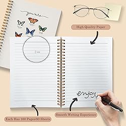 BAYOGITA Christian Butterfly Notebook
