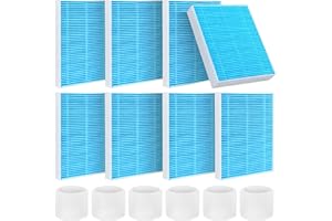 OOBILA 8-Pack Replacement Filters Compatible with LEVOIT Superior 6000S Smart Evaporative Humidifier, Upgraded Material with 6 Pack Sponge Filters, Effectively Capture Large Particles and Minerals