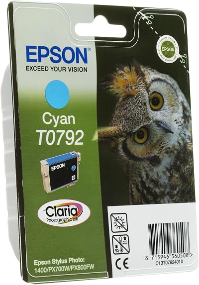 Epson 51g Cyan Ink Cartridge T079240 for Stylus Photo 1400